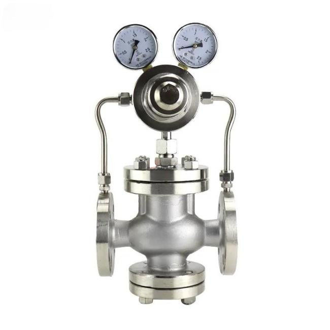 Stainless Steel WCB Gas Pilot Piston Type Valve , Pressure Reducing Relief Valve