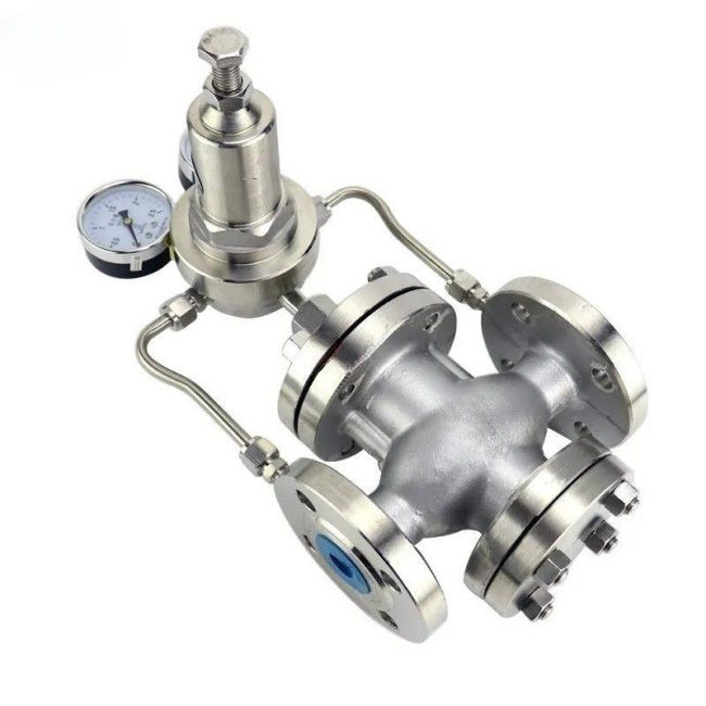 Stainless Steel WCB Gas Pilot Piston Type Valve , Pressure Reducing Relief Valve
