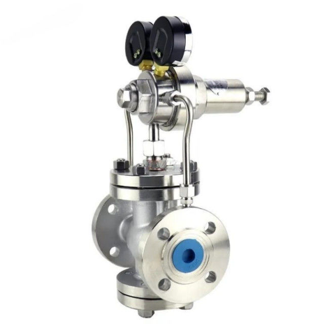 Stainless Steel WCB Gas Pilot Piston Type Valve , Pressure Reducing Relief Valve